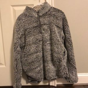Grey fluffy jacket